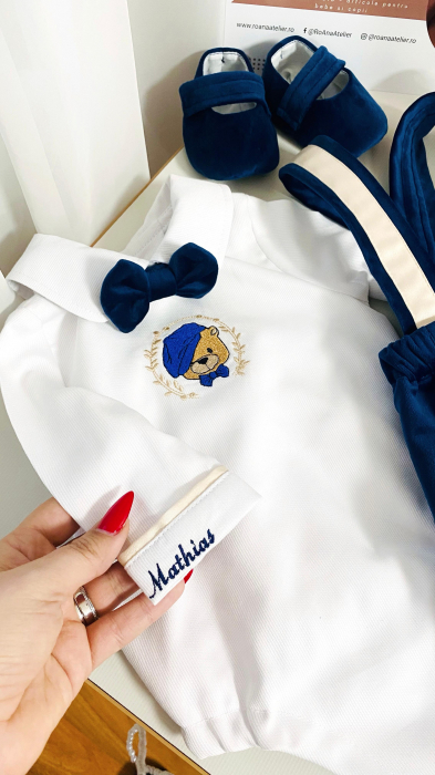 Costumas Botez Ursulet brodat si personalizat [5]