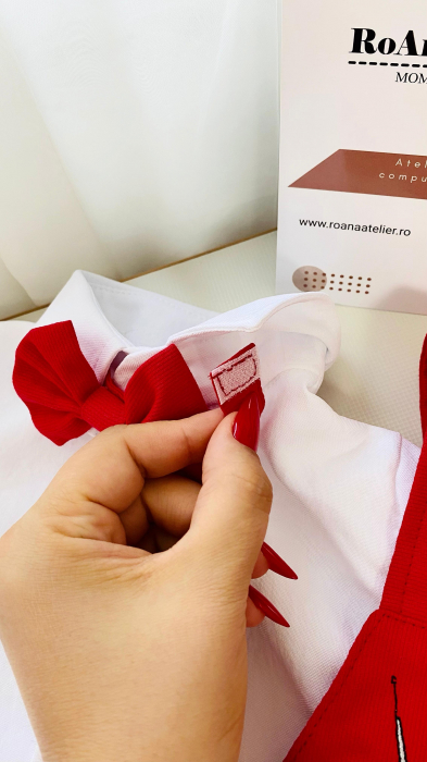 Costumas vara cu salopeta rosie Mickey [2]