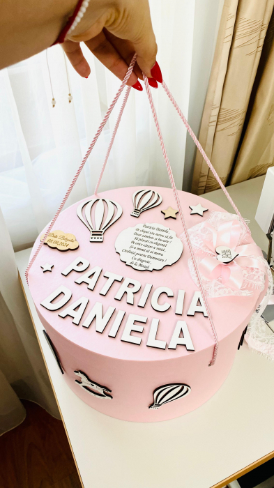 Cutie Trusou roz cu mesaj personalizat [2]