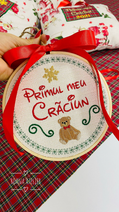 Decoratiune Gherghef Primul meu Craciun [2]