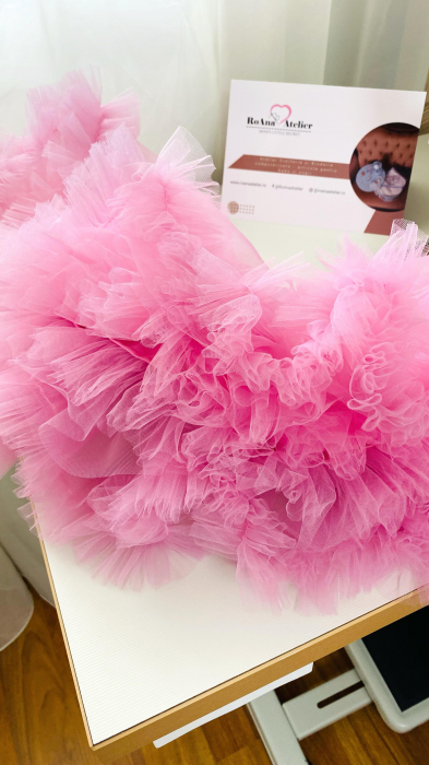 Fustita Tutu Roz cu volanas [3]