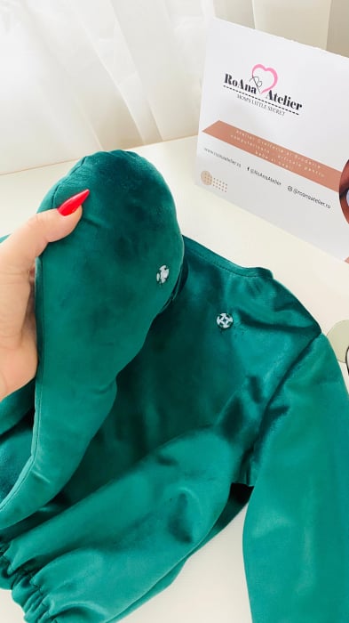 Jacheta Verde cu Aripioare Inger personalizate [2]