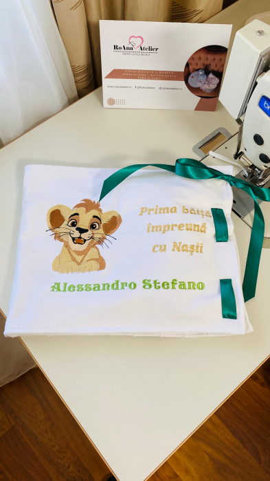 Kit Prima Baita Simba personalizat cu nume bej [4]