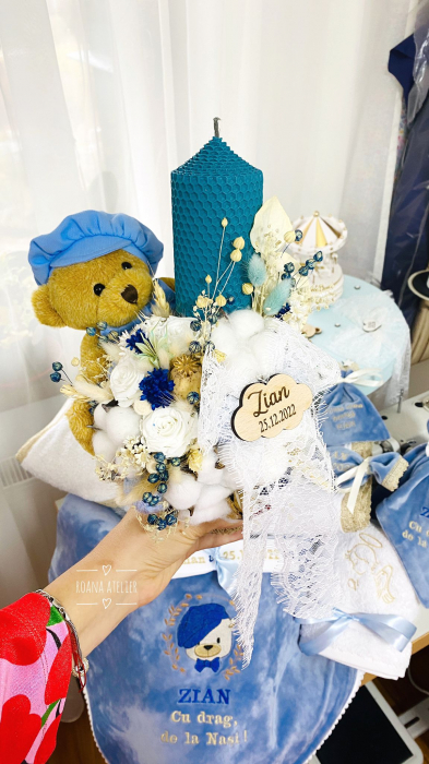 Lumanare Botez Baby Bear Boy [6]