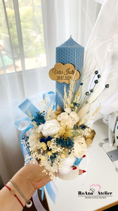 Lumanare Botez Baby Blue [2]