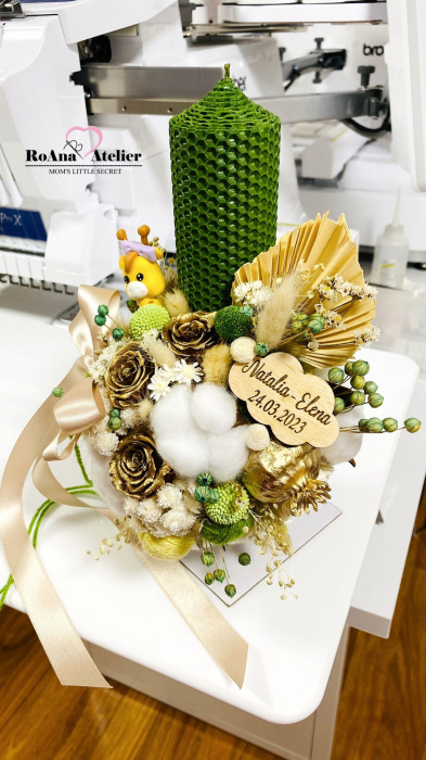 Lumanare Botez Safari verde [3]