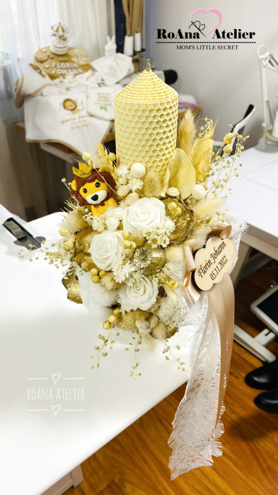 Lumanare Botez Vanilie Leut [4]