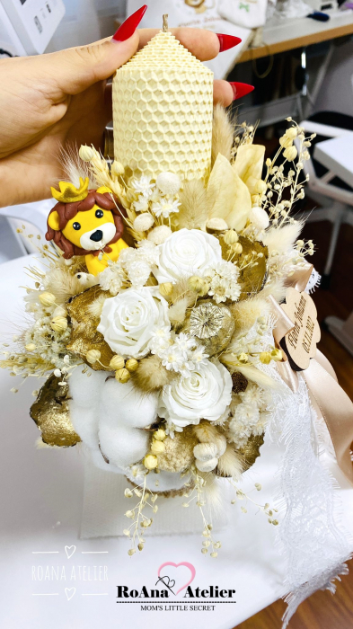 Lumanare Botez Vanilie Leut [3]