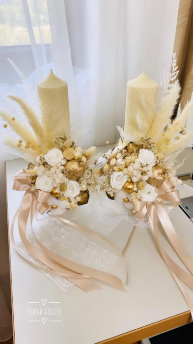 Lumanare Botez White and Gold [3]