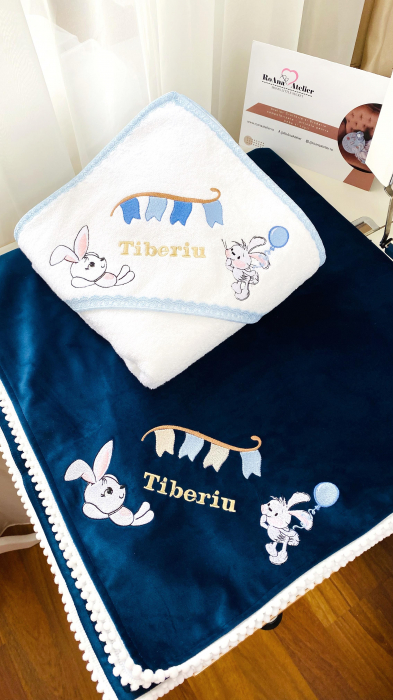 Paturica bebe bleumarin Iepurasi [2]