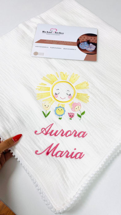 Paturica bebe din muselina Soare [2]