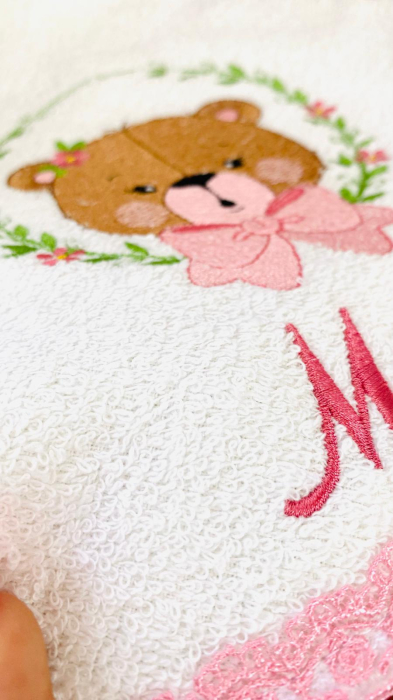 Prosop cu capison Ursulet fetita personalizat [3]