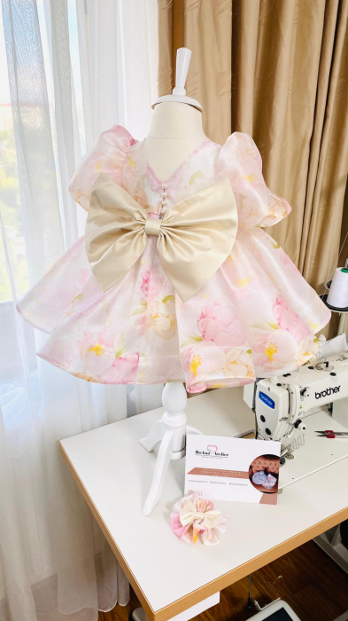 Rochita Botez Organza Printesa Bujorilor [5]