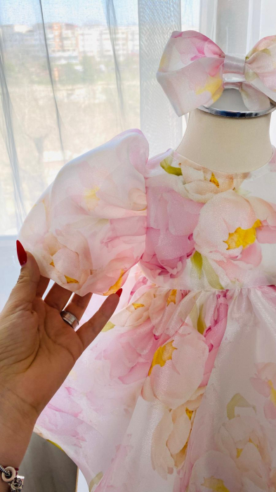 Rochita Botez Organza Printesa Bujorilor [3]