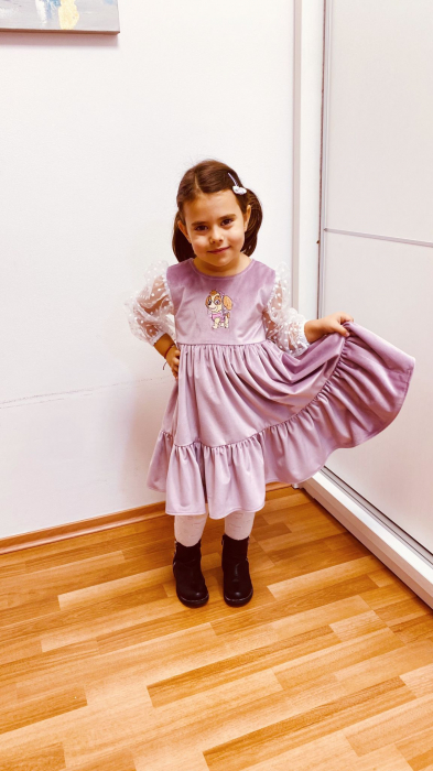Rochita catifea lila Skye [2]