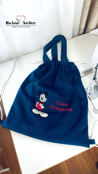 Saculet Mickey din catifea [3]