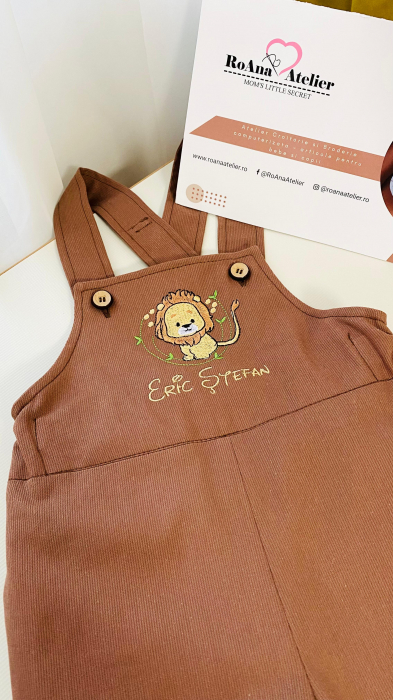 Salopeta Leut maro personalizata [3]