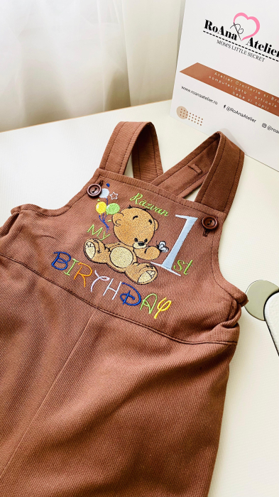 Salopeta Ursulet My First Birthday [7]