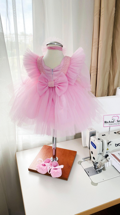 Set Rochita Botez Mirabela cu manecute tulle [3]