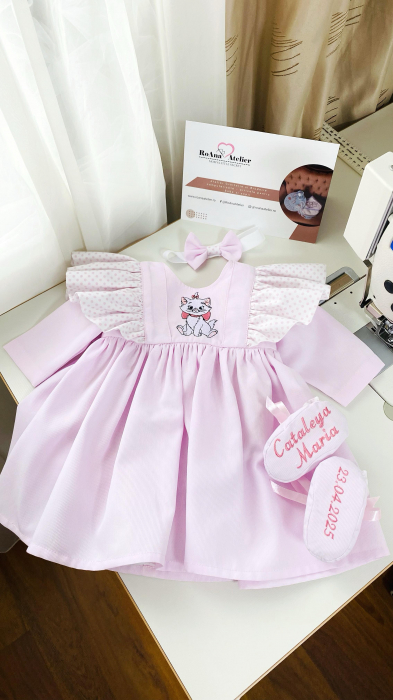 Set Rochita cu body Marie maneca lunga 3 piese [1]