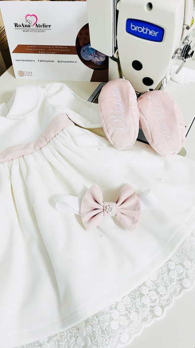 Set Rochita Josephina cu accesorii roz prafuit [2]