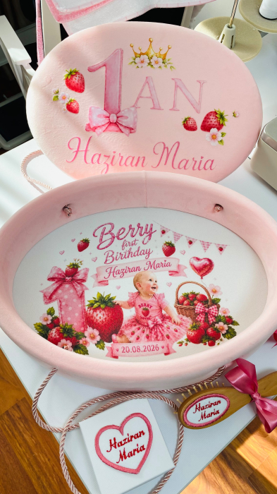 Set Tavita Mot Cu Capac Roz Capsunica Personalizata [2]