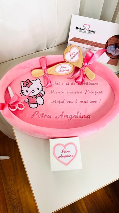 Set Tavita Mot Hello Kitty Roz Personalizata [2]