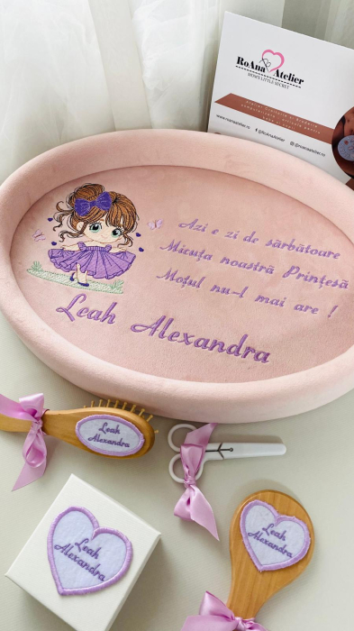 Set Tavita Mot Printesa Mov Personalizata [2]