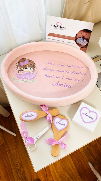Set Tavita Mot Printesa Mov Personalizata [3]
