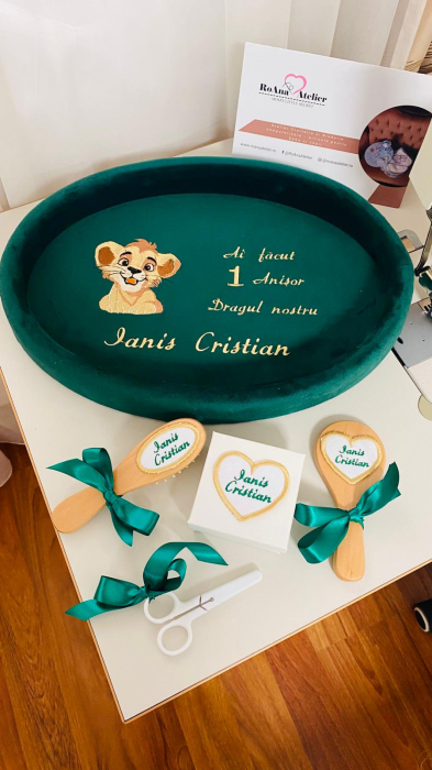 Set Tavita Mot Simba verde smarald personalizata [1]