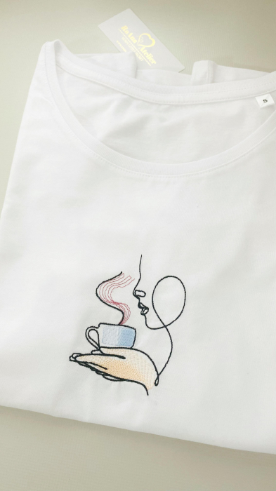 Tricou brodat Aroma de Cafea [3]