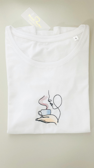 Tricou brodat Aroma de Cafea [2]