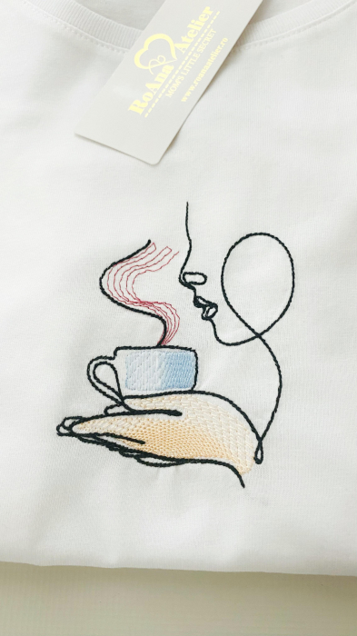 Tricou brodat Aroma de Cafea [4]
