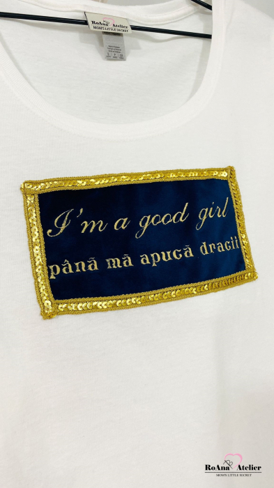 Tricou brodat Good Girl [2]