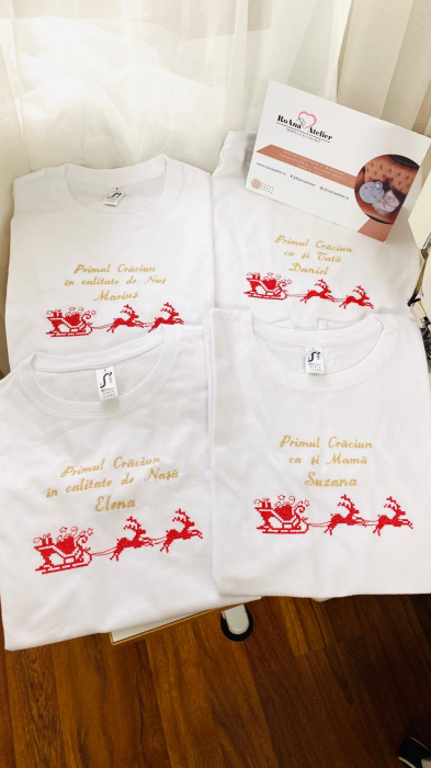 Tricou brodat Primul Craciun [1]