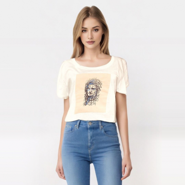 Tricou brodat Print [3]