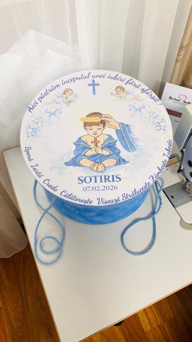 Trusou Botez Albastru Ingeras personalizat [4]