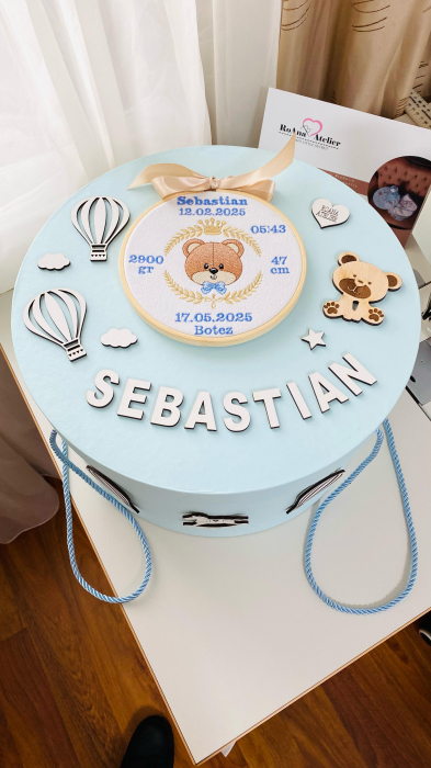 Trusou Botez Baiat Ursulet Bej cu datele nasterii [4]