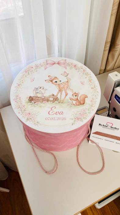 Trusou Botez Bambi Lila personalizat [4]