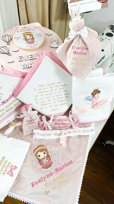 Trusou Botez Fetita Ingeras cu porumbel [3]