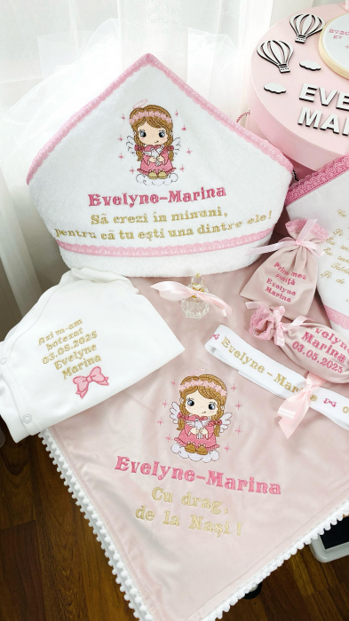 Trusou Botez Fetita Ingeras cu porumbel [2]