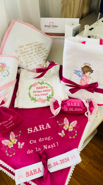 Trusou Botez Fluturasi fuchsia [3]