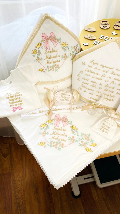 Trusou Botez Melyssa alb cu auriu [2]