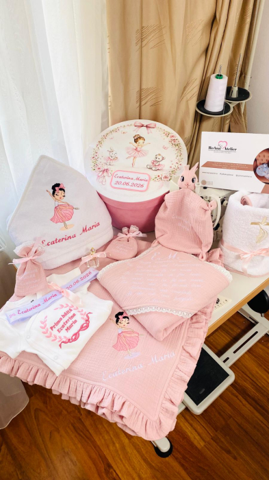 Trusou Botez Muselina Balerina Roz Pudrat [5]