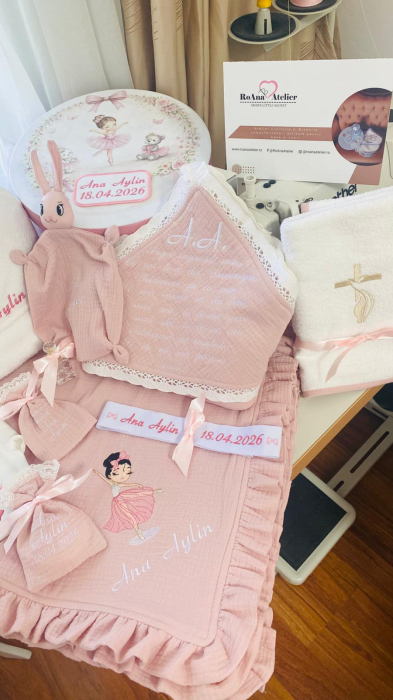 Trusou Botez Muselina Balerina Roz Pudrat [3]