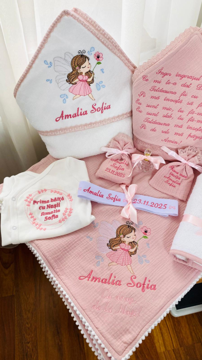 Trusou Botez Muselina Roz Prafuit Zana [4]