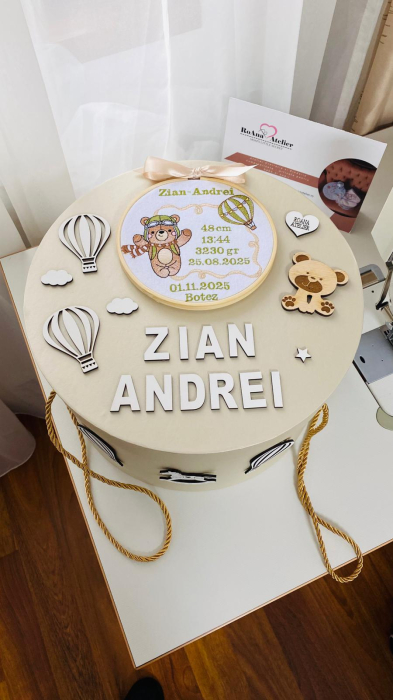 Trusou Botez Olive Ursulet in Balon cu aer cald [4]