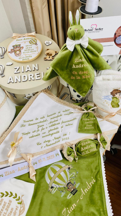 Trusou Botez Olive Ursulet in Balon cu aer cald [3]