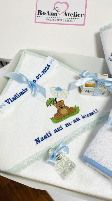 Trusou Botez Standard Baiat Ursulet cu lumanare [3]