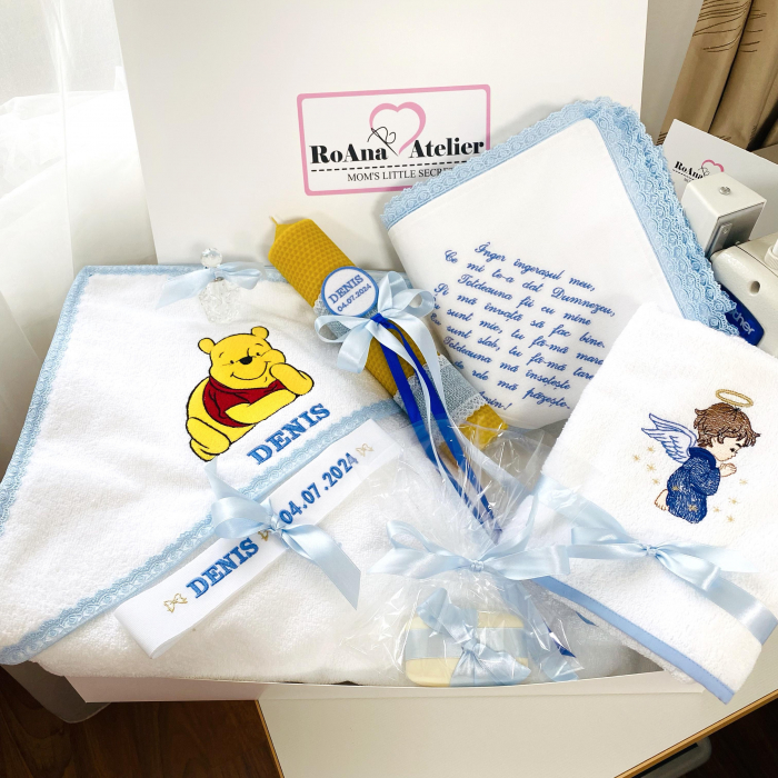 Trusou Botez Standard Winnie the Pooh cu lumanare [4]